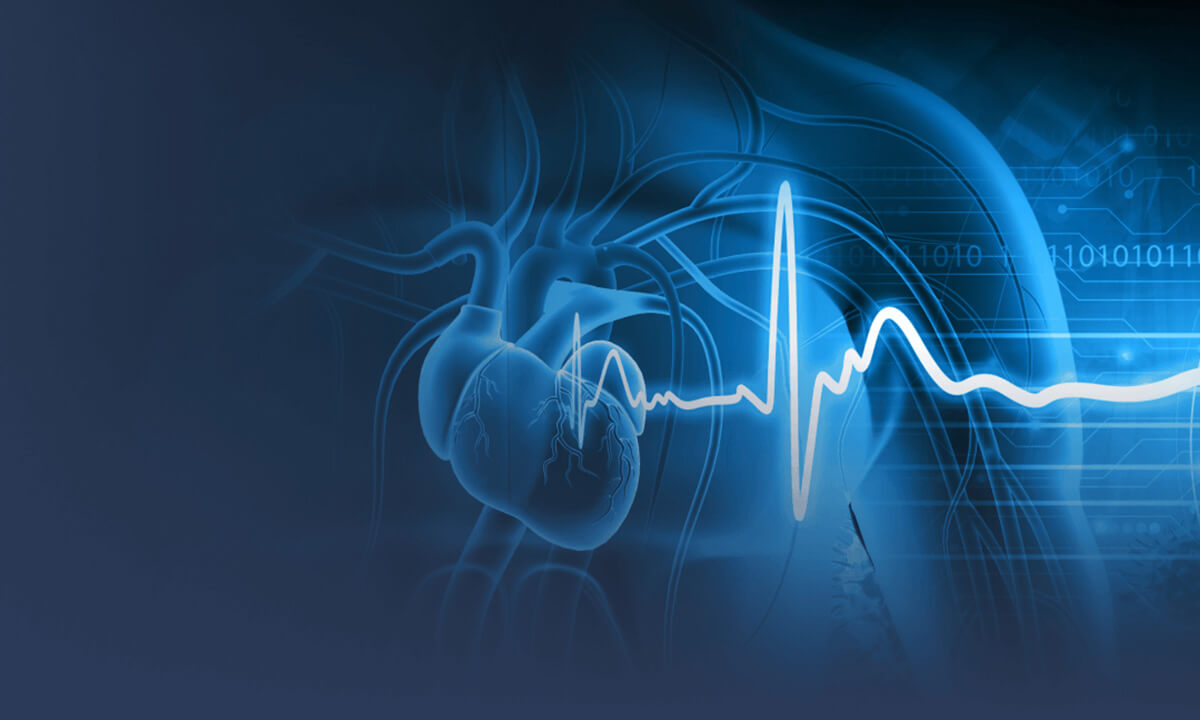 blue heartbeat heart illustration